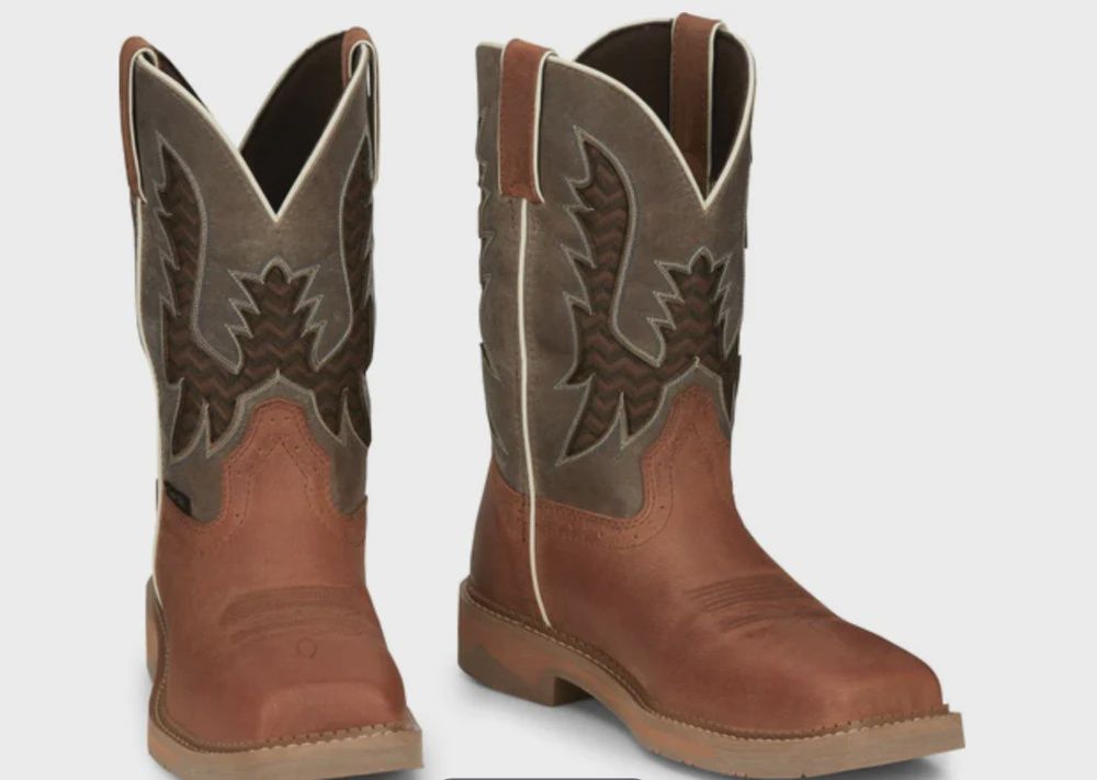 JUSTIN MEN'S STAMPEDE BOLT COMPOSITE TOE WORK BOOT-SE4111