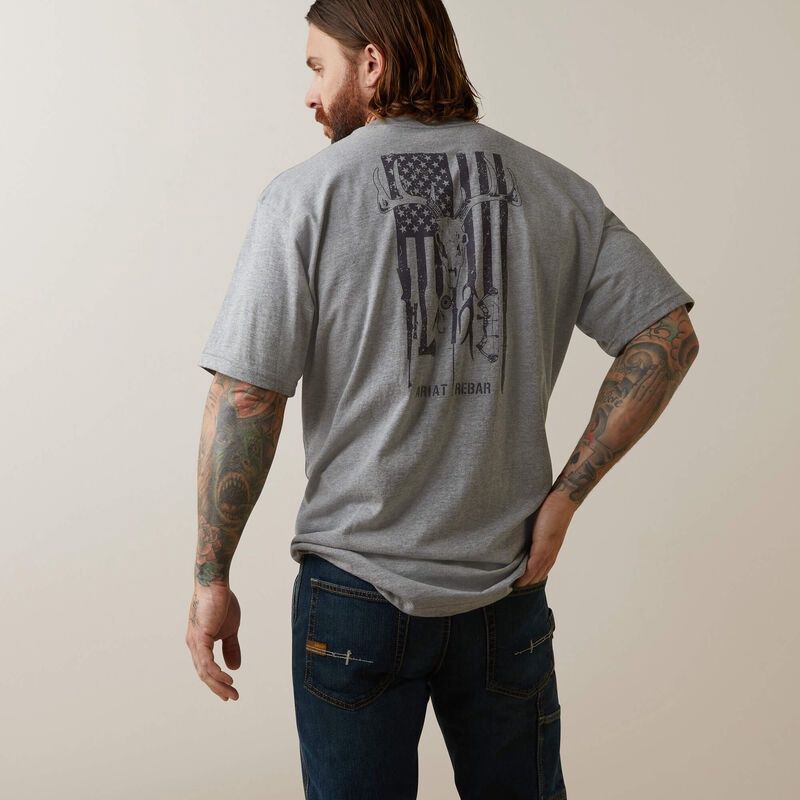 MENS REBAR COTTONSTRONG AMERICAN OUTDOOR T-SHIRT