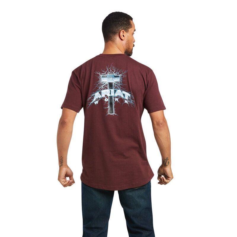 ARIAT REBAR COTTON STRONG VOLTAIC HAMMER S/S T-SHIRT