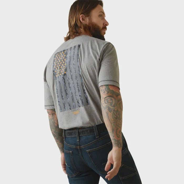 REBAR WORKMAN REFLECTIVE FLAG S/S T-SHIRT-10043324