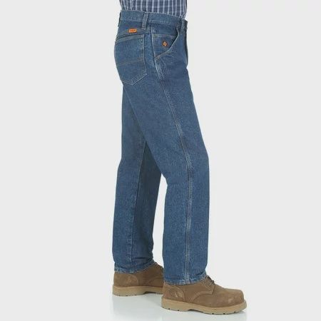 WRANGLER MEN'S RIGGS  FR FLAME RESISTANT RELAXED FIT JEANS