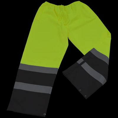 HIS-VIS DRAWSTRING WATERPROOF RAINCOAT PANTS