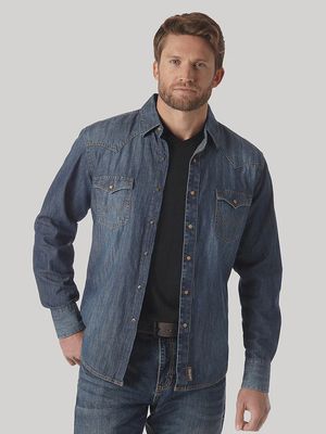 WRANGLER RETRO MODERN FIT LONG SLEEVE SHIRT-MVR4580