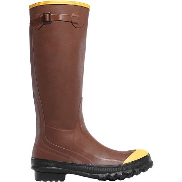 LACROSSE MEN'S 16" PAC RUST STEEL TOE BOOT-00223050, Color: BROWN, Size: 10M