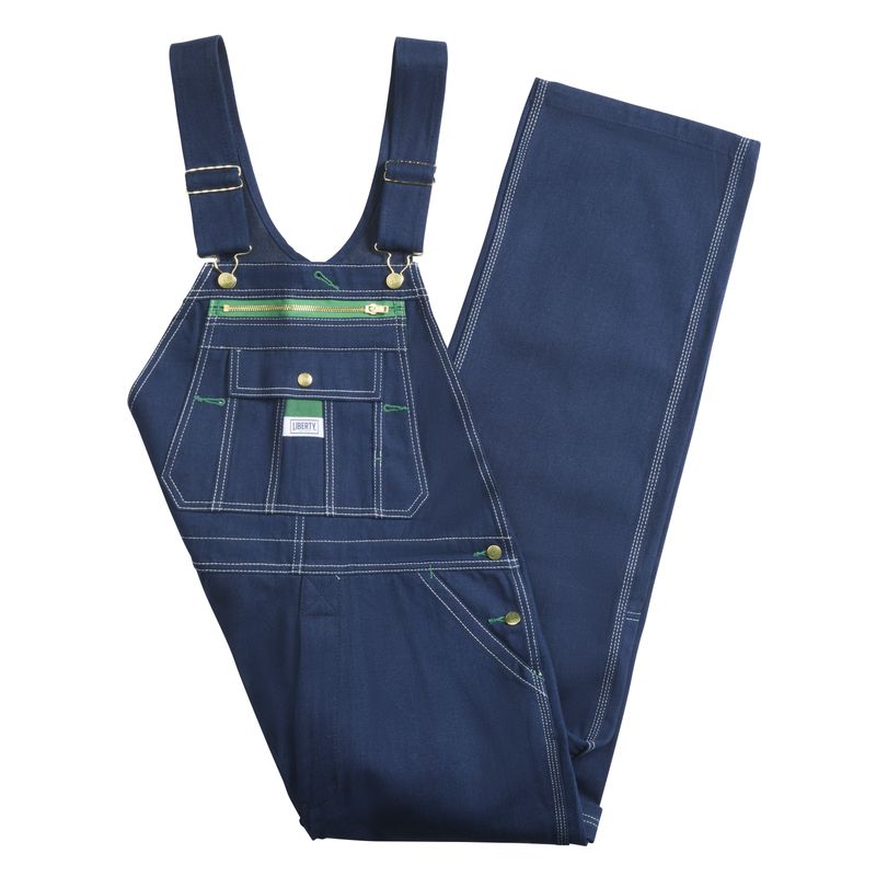 LIBERTY MEN'S RIGID DENIM BIB OVERALLS  - 18006, Color: DENIM, Size: 58 X 34