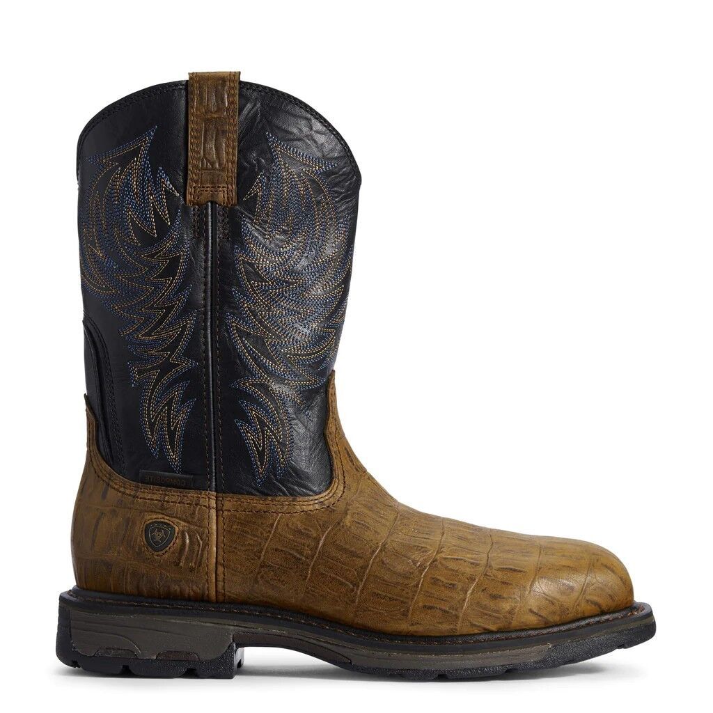 ARIAT MEN'S WORKHOG COMPOSITE TOE BOOT 10032454, Color: NAVY, Size: 9D
