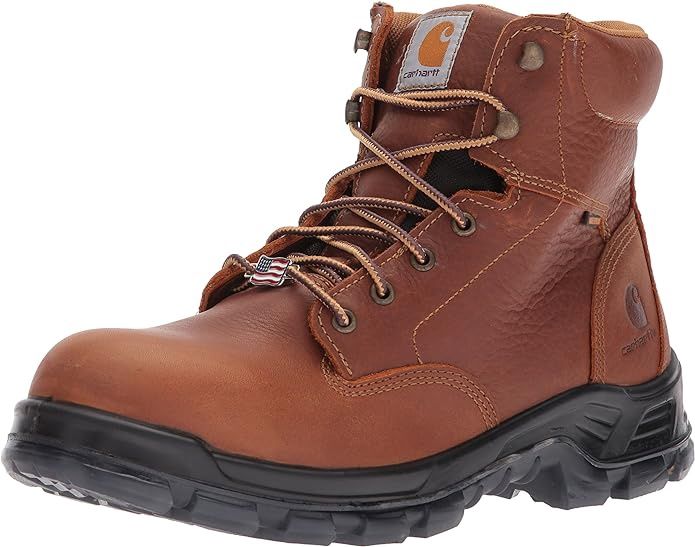 CARHARTT MEN'S 6-INCH COMPOSITE TOE WORK BOOTS CMZ6340, Color: BROWN, Size: 8M