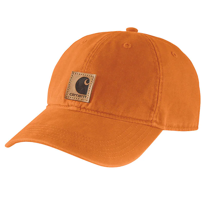 CARHARTT CANVAS BASEBALL CAP 100289, Color: ORANGE, Size: OSFM