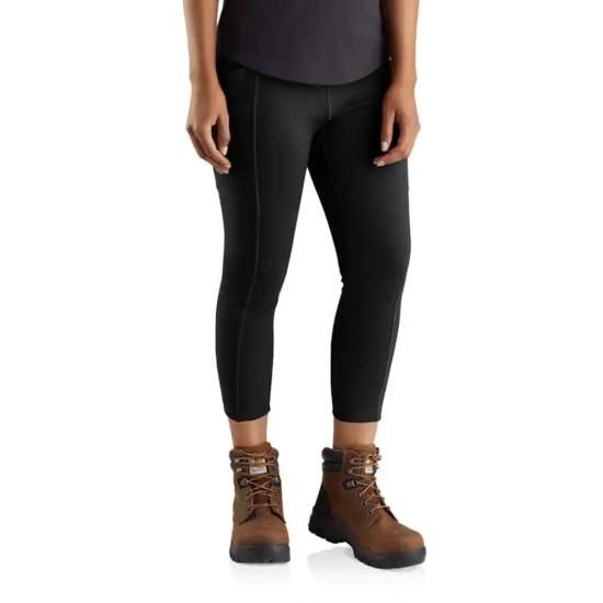 CARHARTT WOMEN'S ANKLE LENGTH LEGGING-105321, Color: BLACK, Size: SM