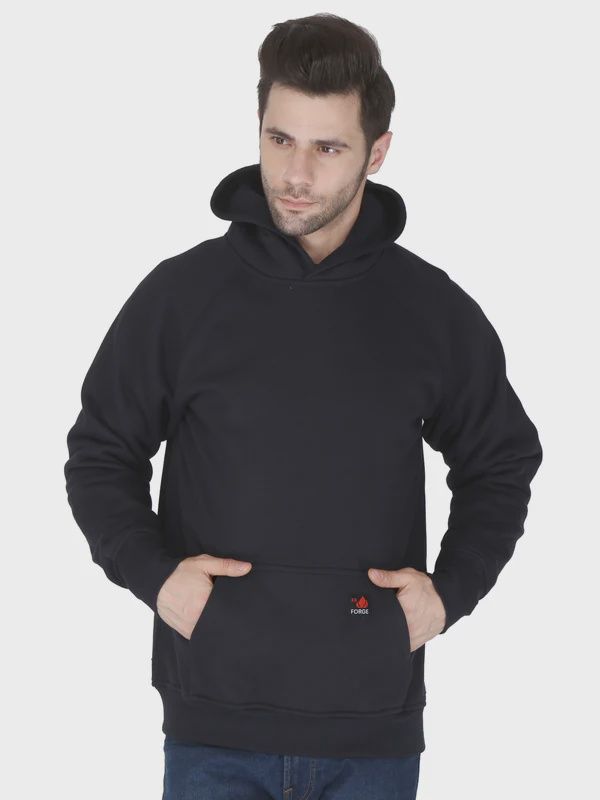 FORGE MENS FR PULL OVER HOODIE-MFRHDY-0033, Color: NAVY, Size: SM