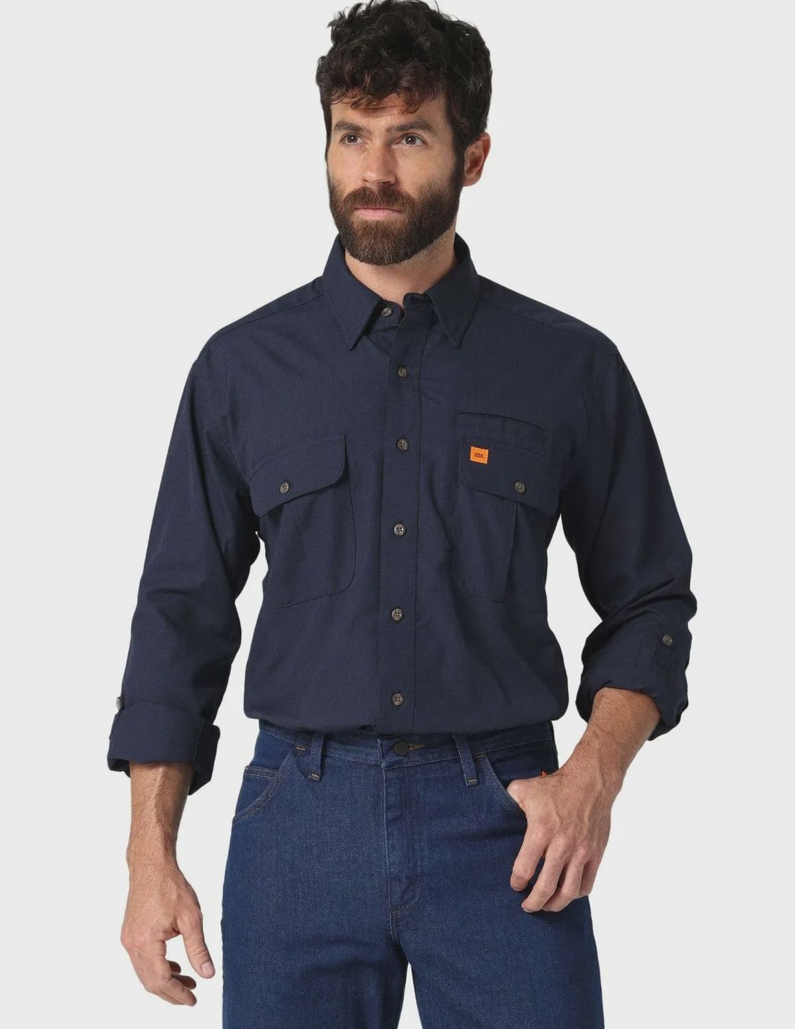WRANGLER MEN'S FR 20X VENTED WORK SHIRT, Size: MED