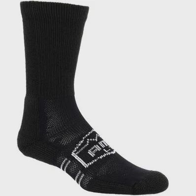GEORGIA BOOT AMP LT COMFORT CREW SOCK, Color: BLACK, Size: MED