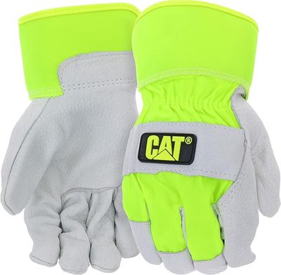 HI-VIS PIGSKIN LEATHER PALM GLOVE