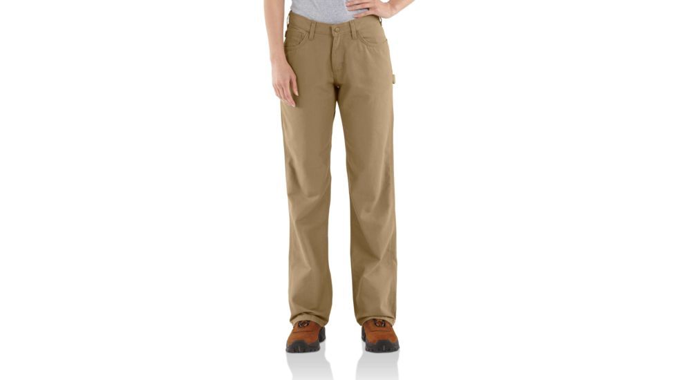 WOMEN'S FR RELAXED FIT CANVAS PANTS-WFRB159, Color: GKH, Size: 14 X 28