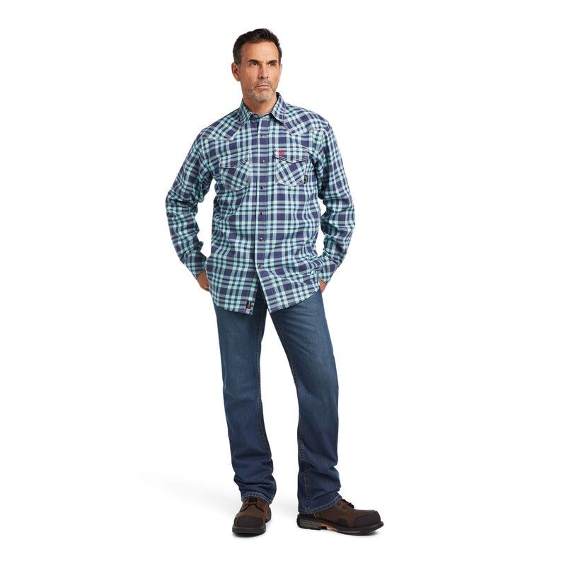 ARIAT MEN'S FR PONTCHATRAIN LS WORKSHIRT, Color: TL, Size: 3XL