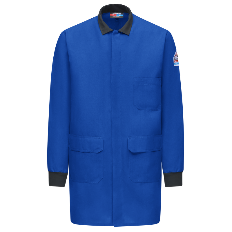 BULWARK MEN'S FLAME-RESISTANT (FR) AND CHEMICAL-SPLASH PROTECTION (CP) LAB COAT, Size: XL