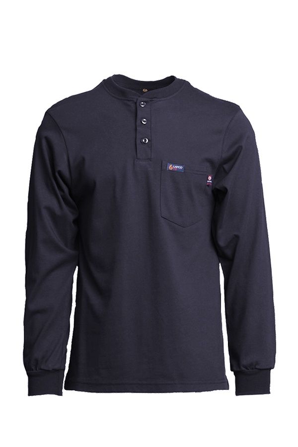 FR HENLEY TEE | 7OZ. 100% COTTON JERSEY KNIT | NAVY