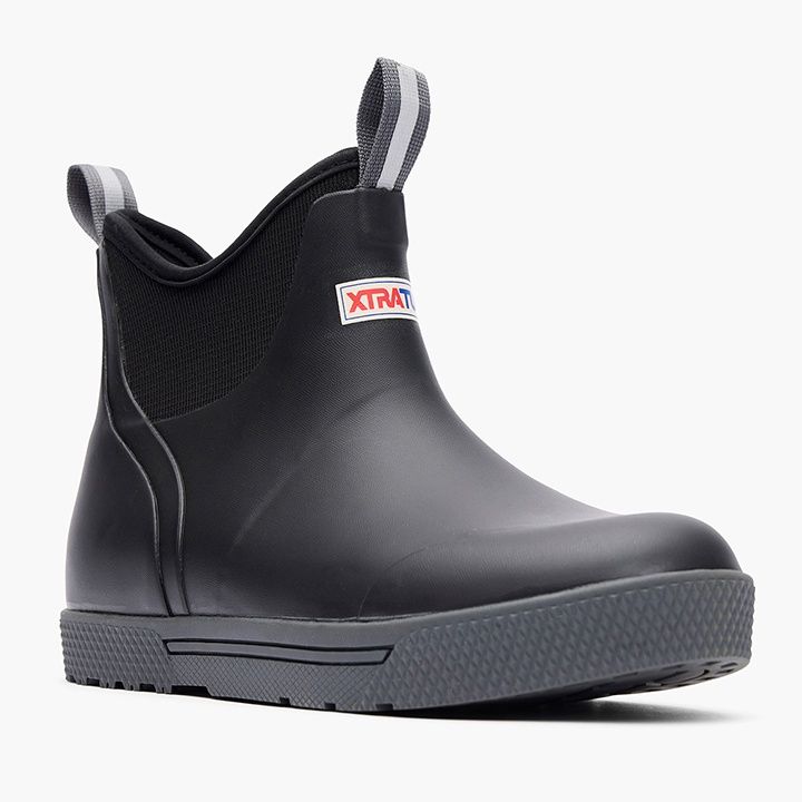 XTRATUF MEN'S WHEELHOUSE RUBBER BOOT-XMW, Color: BLACK, Size: 7