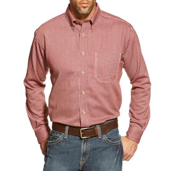 ARIAT MENS FR BELL WORK SHIRT-10015945, Size: SM