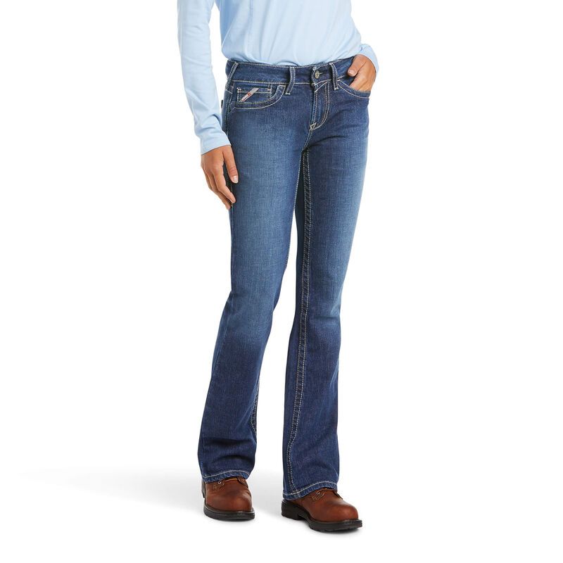 WOMEN'S BOOT CUT STRETCH FR JEANS-10016176, Color: DENIM, Size: 27R