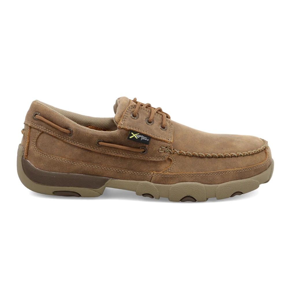 WORK BOAT SHOE DRIVING MOC | TWISTED X MDMSTM1, Color: TAN, Size: 10.5M