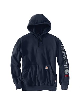 CARHARTT MENS FR FORCE LOOSE FIT MIDWEIGHT HOODED LOGO SWEATSHIRT | CARHARTT 104505