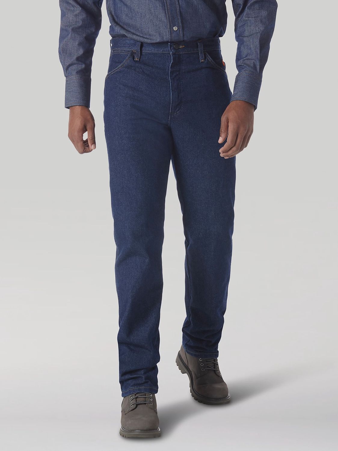 WRANGLER MEN'S FR ORIGINAL FIT JEANS-FR13MWZ, Color: DENIM, Size: 30 X 30