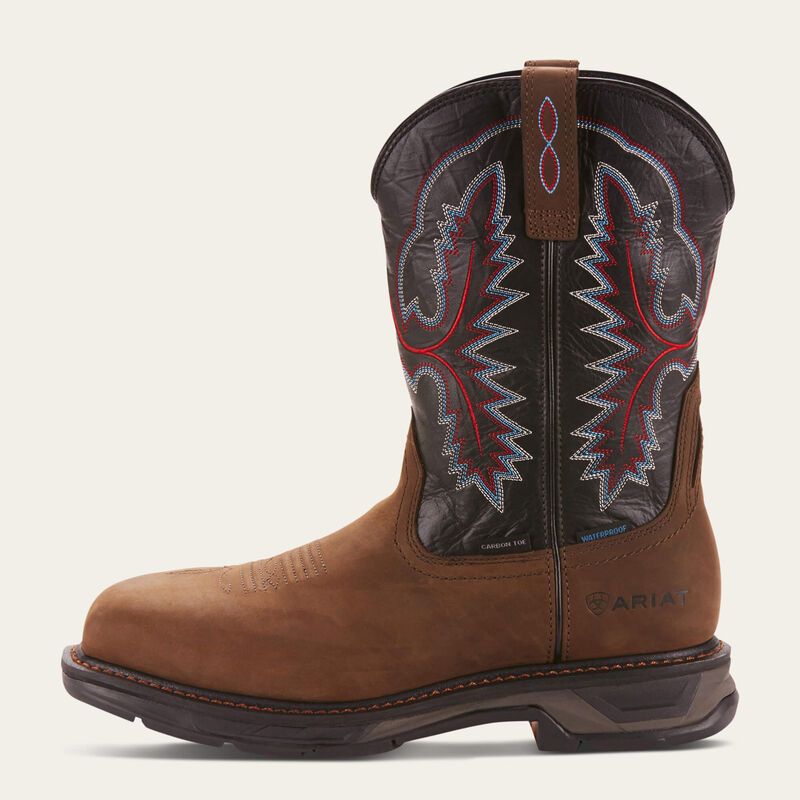 ARIAT WORKHOG XT WATERPROOF CARBON TOE WORK BOOT-10024968, Color: BLACK, Size: 15EE