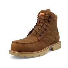TWISTED X MEN'S 6" WATERPROOF LACE UP-MXCNW08, Color: GOLDEN TAN, Size: 11W