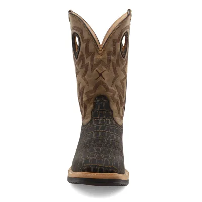 TWISTED X MEN'S 12-INCH ALLOY TOE WESTERN WORK BOOT