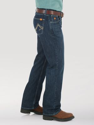 WRANGLER  MEN'S 20X® FR FLAME RESISTANT VINTAGE BOOT JEAN IN RINSE WASH-FR42MWR