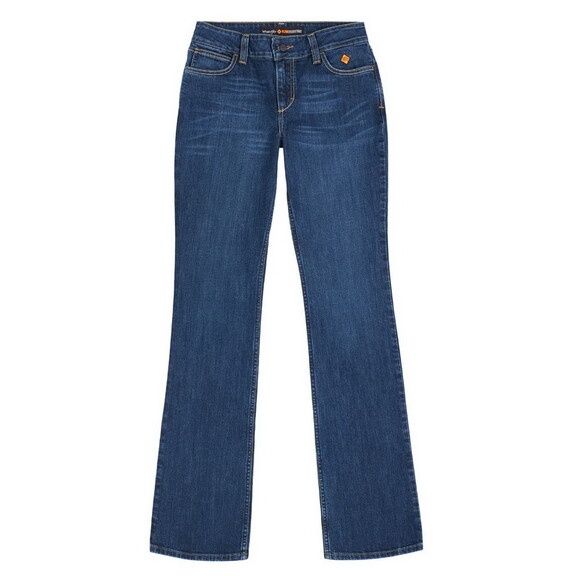 WRANGLER WOMENS FR RETRO MAE BOOTCUT JEAN IN DARK INDIGO, Color: DENIM, Size: 3 X 30