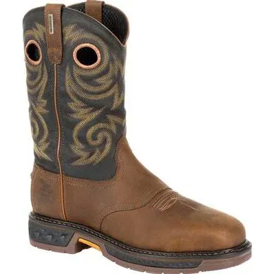GEORGIA BRAND MEN'S CARBO-TEC LT STEEL TOE WORK BOOT-GB00267, Color: BLACK, Size: 9.5M