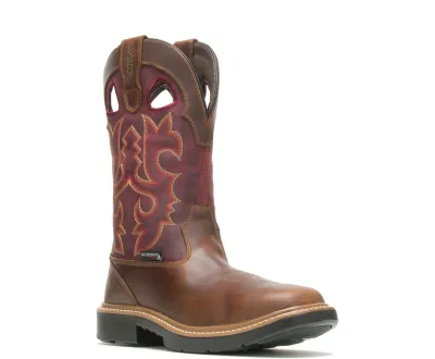WOLVERINE MEN'S RANCHER DURASHOCKS STEEL TOE WELLINGTON BOOT-211132