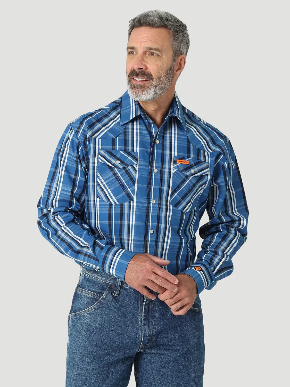 WRANGLER FR SNAP PLAID L/S SHIRT 112319161