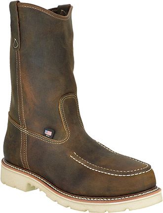 THOROGOOD MEN'S RANCH WELLINGTON 11" MOC TOE BROWN-804-3311, Color: BROWN, Size: 9D