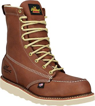 THOROGOOD MEN'S STEEL TOE 8-INCH LACE UP BOOT, Color: BROWN, Size: 8D