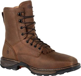 MEN'S DURANGO 8" STEEL TOE WATERPROOF WESTERN WORK BOOT -DDB0267, Color: BROWN, Size: 11.5M