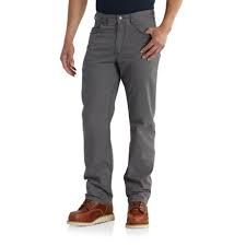 CARHARTT MEN'S 5 POCKET RUGGED FLEX PANT-102517, Color: 039-GRAVEL, Size: 36 X 28