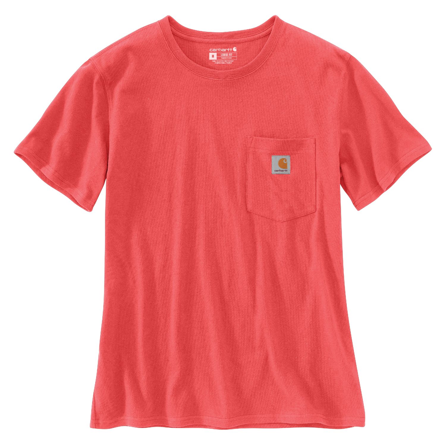 WOMEN'S CARHARTT LOOSE FIT  HEAVYWEIGHT SHORT-SLEEVE POCKET T-SHIRT, Color: ORANGE, Size: 2XL