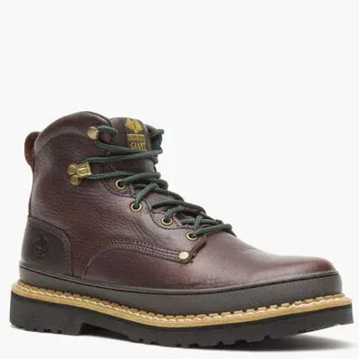 GEORGIA GIANT MEN'S 6" LACE UP SOFT TOE WORK BOOT-G6274