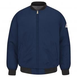 BULWARK MEN'S FR MIDWEIGHT JACKET-JET2NV, Color: NAVY, Size: SM