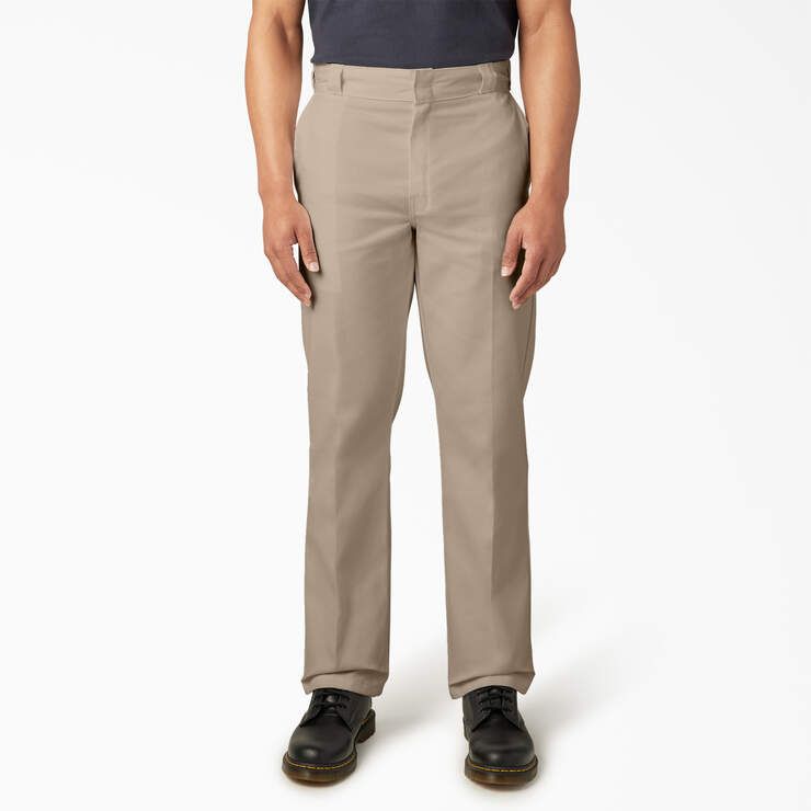 DICKIES MENS ORIGINAL WORK PANT-D874(1), Color: KHK-KHAKI, Size: 32 X 30
