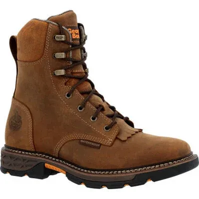GEORGIA'S MEN'S CARBO-TEC FLX  ALLOY TOE WATERPROOF  BOOT- GB00650, Color: BROWN, Size: 10.5M