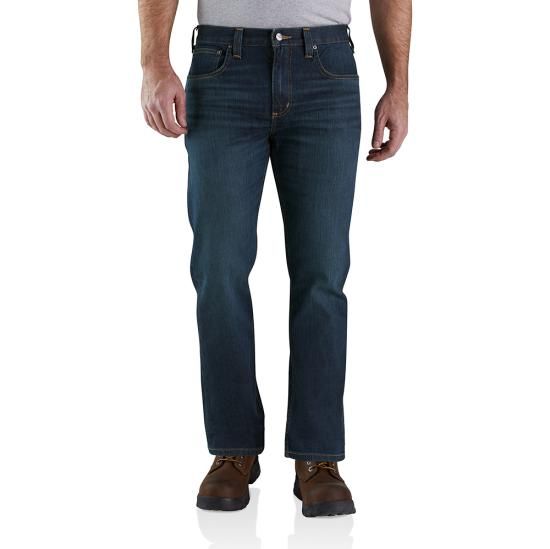CARHARTT MEN'S JEANS RUGGED FLEX 5 POCKET - 102804-498, Color: 498-SUPERIOR, Size: 34 X 32