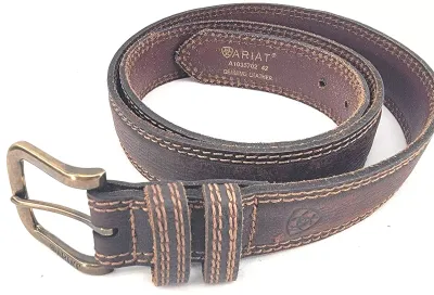 ARIAT MEN'S BASIC DOUBLE STITCH BELT-A1035702