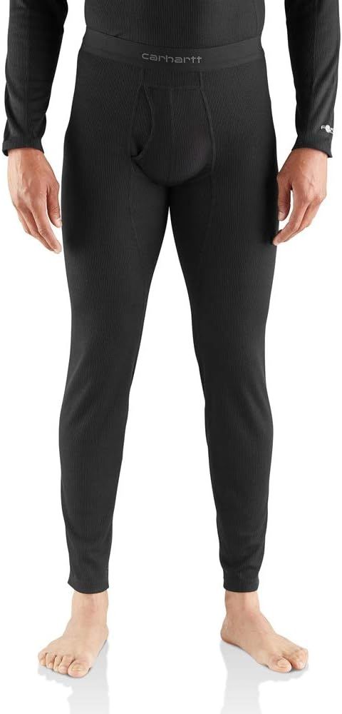 CARHARTT FORCE MIDWEIGHT MICRO-GRID BASE LAYER PANT, Color: BLACK, Size: SM