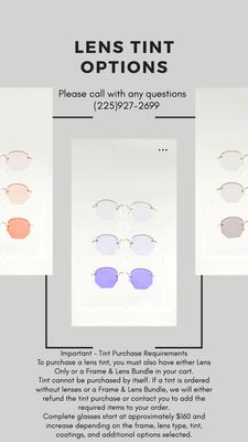 Lens Tint