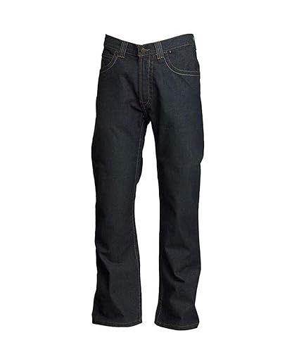 LAPCO MEN'S FR MODERN JEANS | 28-44 WAIST | 10OZ. 100% COTTON DENIM-P-INDM10, Color: DENIM, Size: 30X30