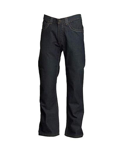 LAPCO MEN'S FR MODERN JEANS | 28-44 WAIST | 10OZ. 100% COTTON DENIM-P-INDM10, Color: DENIM, Size: 30X30